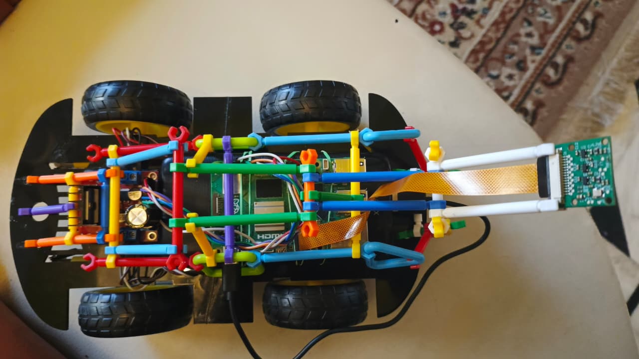 Top view of RC car